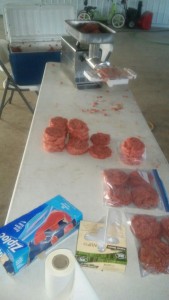 hamburger patties